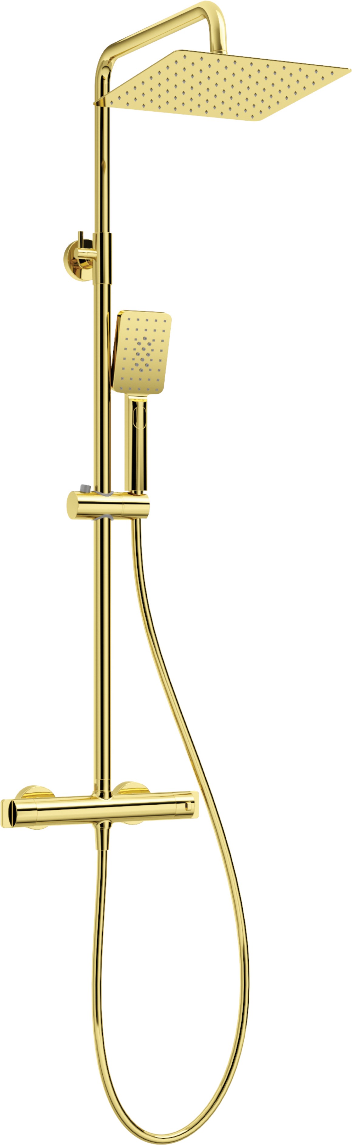Deante conjunto de ducha a pared con termostato oro NAC_Z4HT