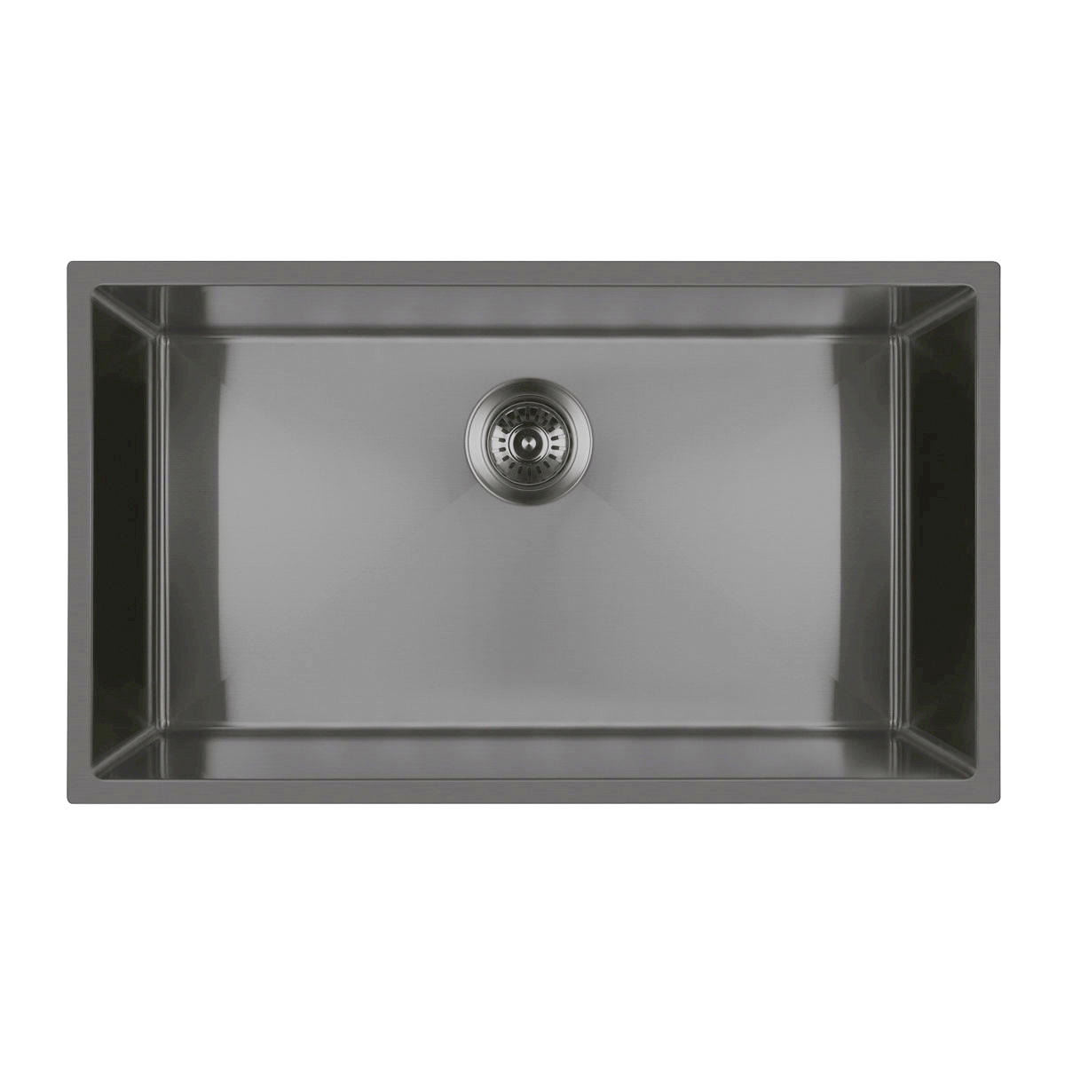 Oltens Stalvask fregadero de acero 76x44 cm negro 71102300