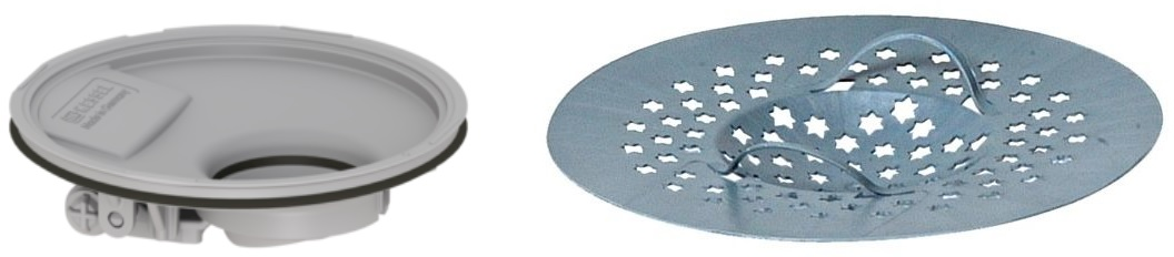 Conjunto sifón para plato de ducha Kessel Multistop 48500, sifón para plato de ducha Kessel 48700