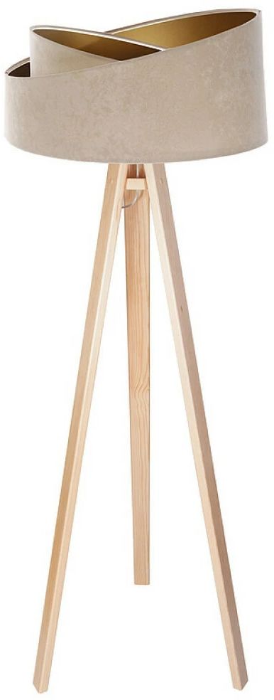 BPS Koncept Galaxy lámpara de pie 1x60 W oro-madera 060P-029