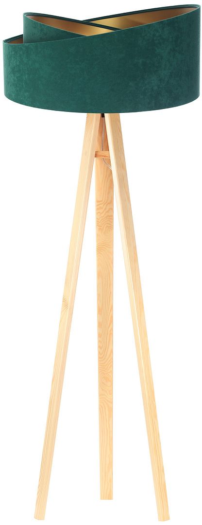 BPS Koncept Galaxy lámpara de pie 1x60 W verde-oro-madera 060P-003