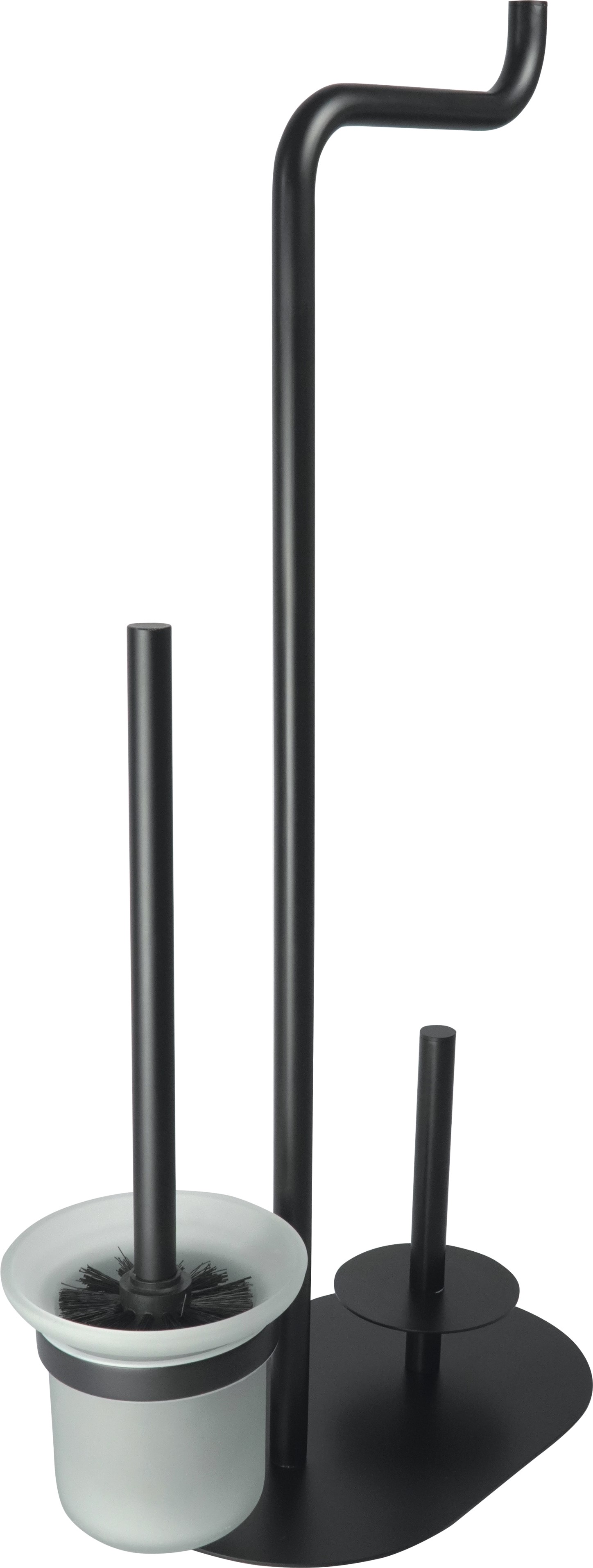 Deante Silia soporte con escobilla para wc negro ADIN732