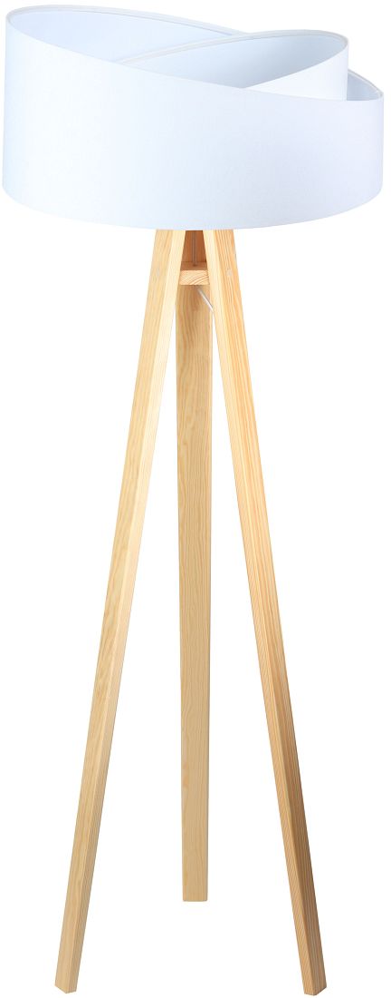 BPS Koncept Galaxy lámpara de pie 1x60 W blanco-madera 060P-060