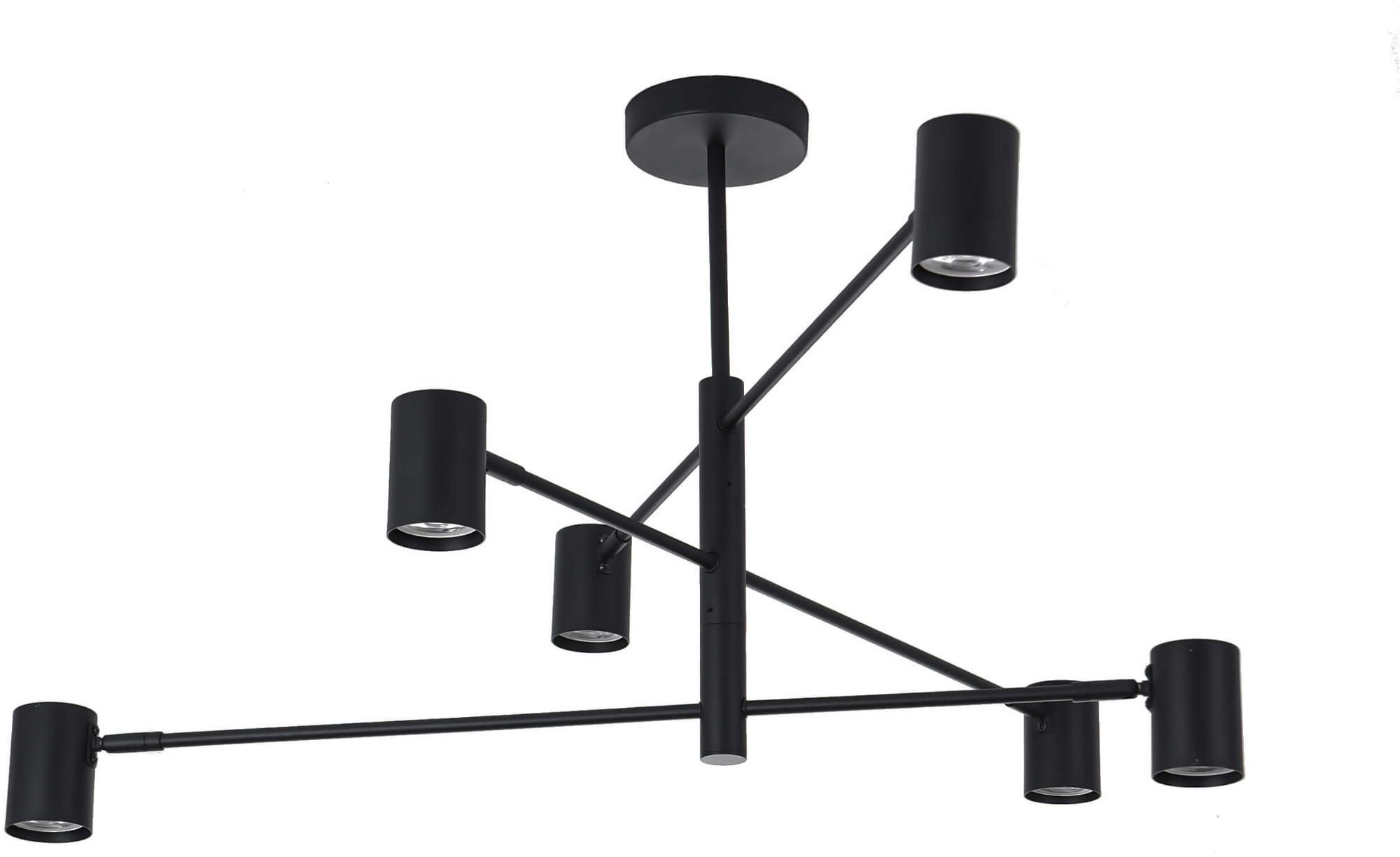Light Prestige Snow lámpara de techo 6x50 W negro LP-731/6PBK