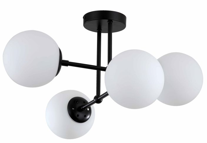 Light Prestige Roma lámpara de techo 4x40 W blanco-negro LP-1345/4PBK