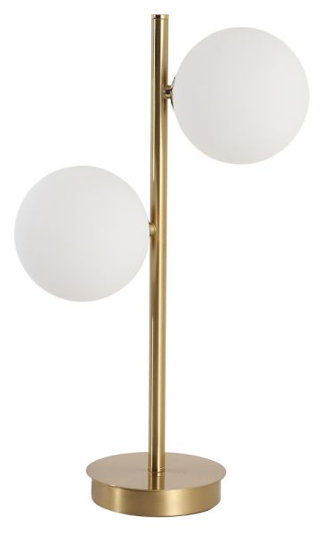 Light Prestige Dorado lámpara de sobremesa 2x40 W blanco-oro LP-002/2T