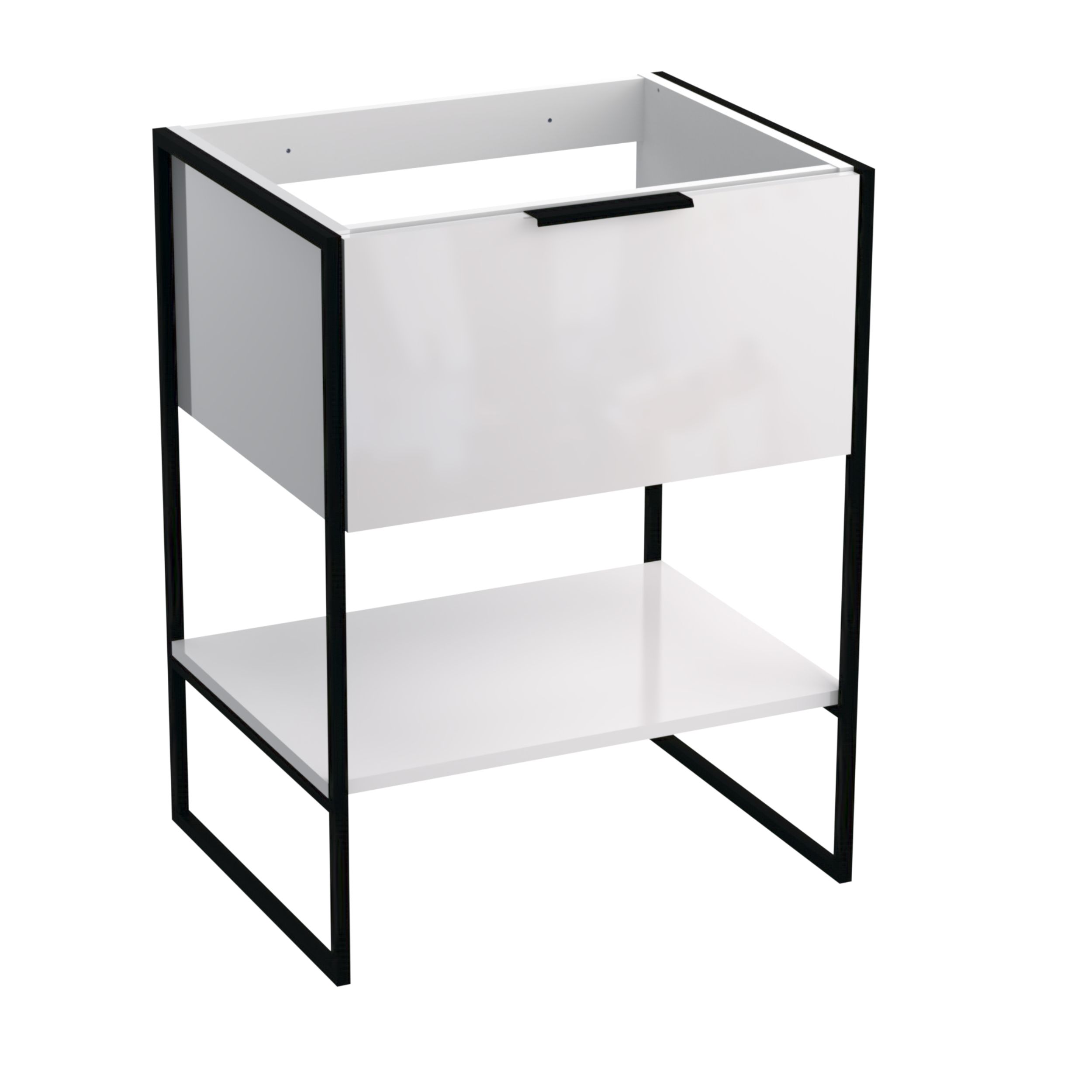 Strama Kobe armario 59.5x46x78 cm de pie, para lavabo blanco 13.100.00