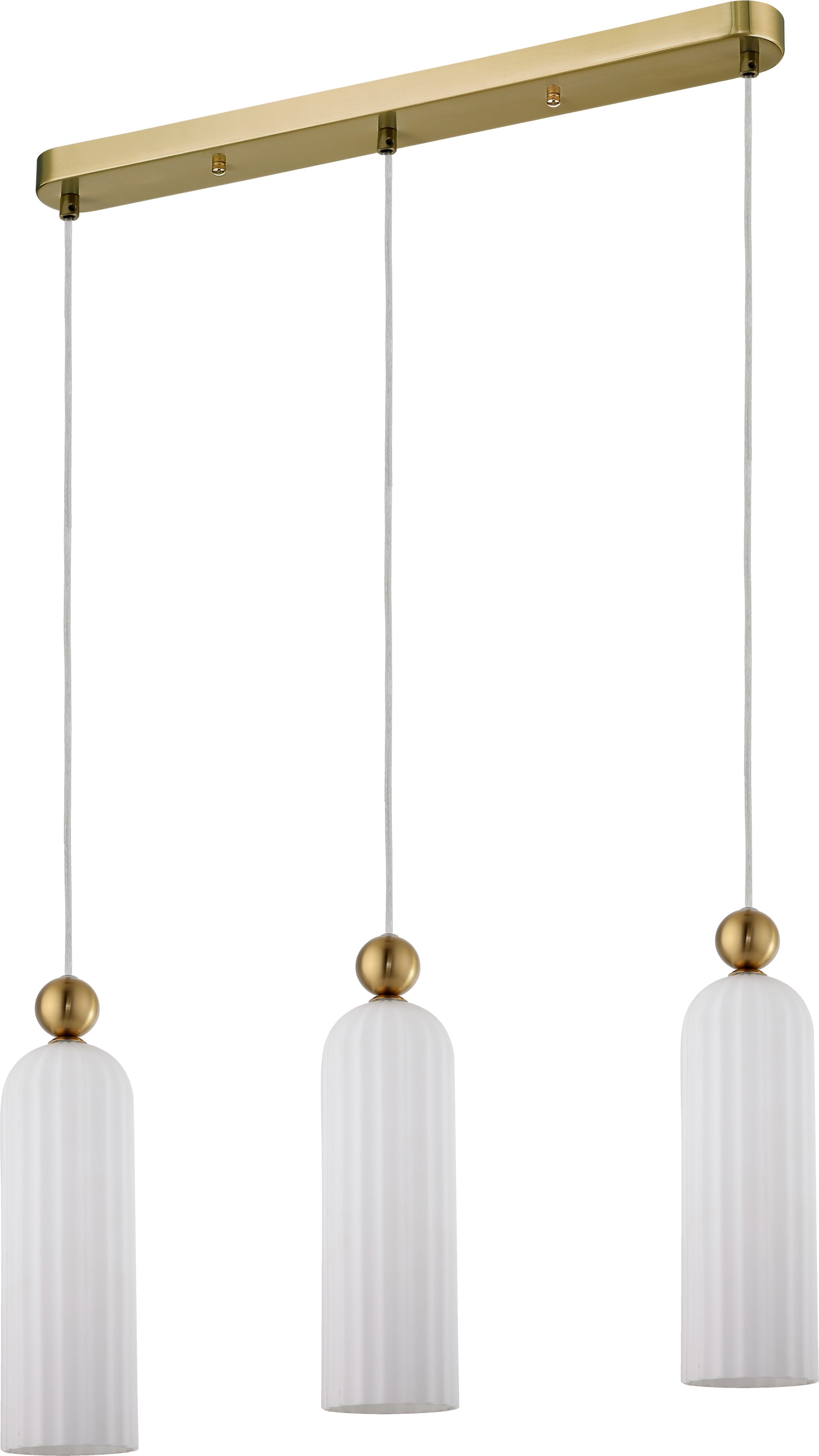 Light Prestige Piega lámpara colgante 3x40 W blanco-oro LP-939/3LWHITE