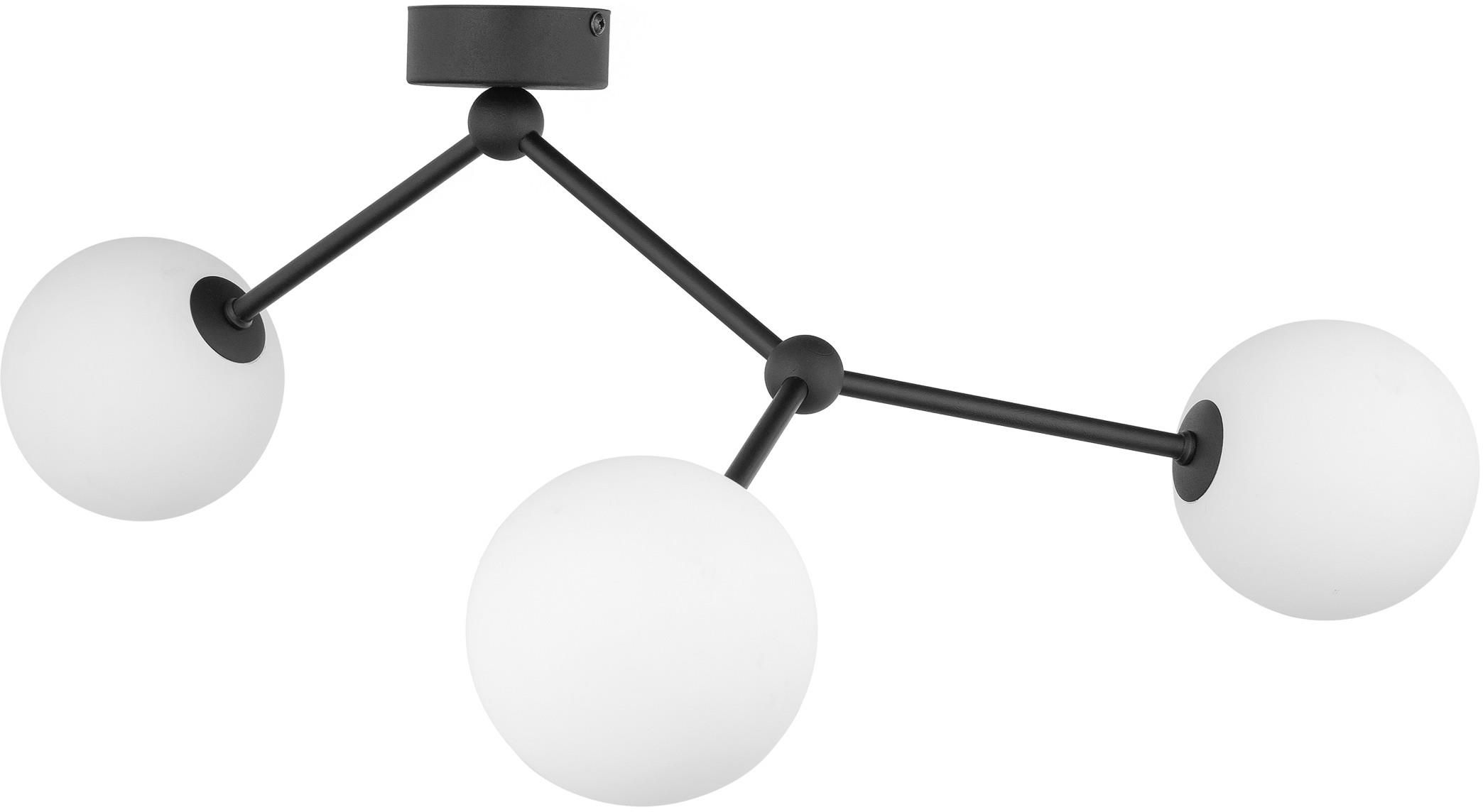 TK Lighting Fairy lámpara de techo 3x6 W blanco-negro 4854