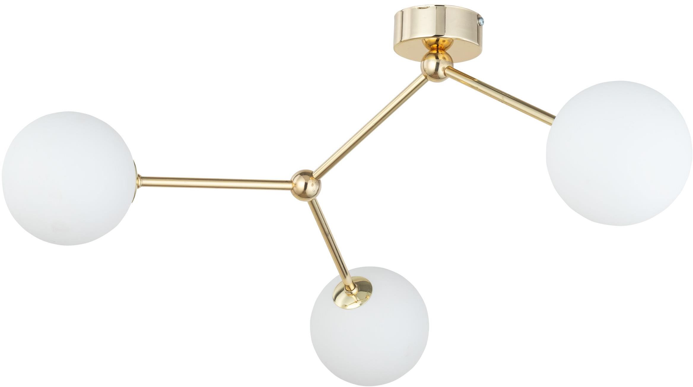 TK Lighting Fairy lámpara de techo 3x6 W blanco-oro 6471