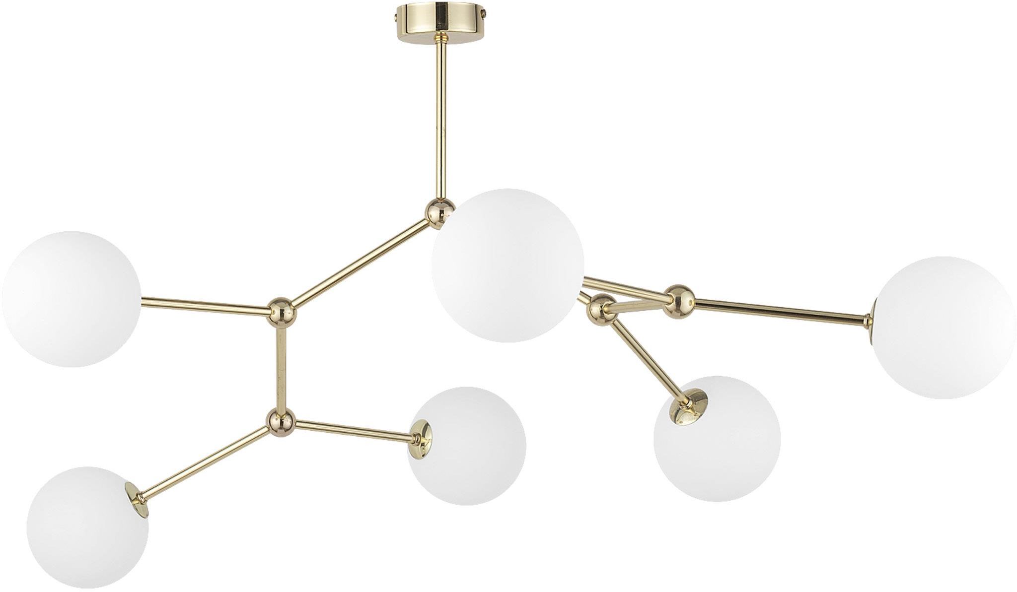 TK Lighting Fairy lámpara de techo 6x6 W blanco-oro 3532