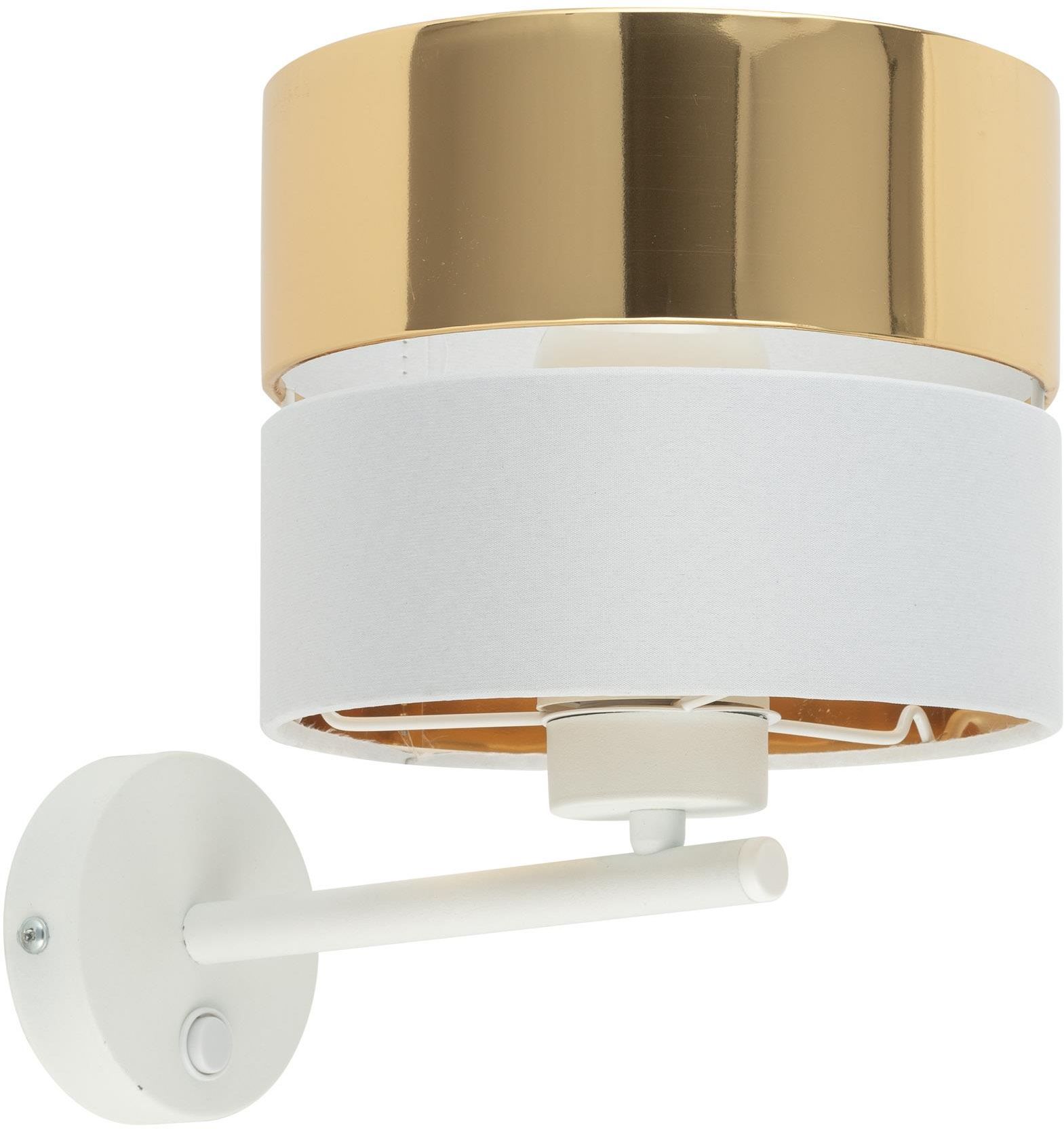 TK Lighting Hilton lámpara de pared 1x15 W blanco-oro 4770
