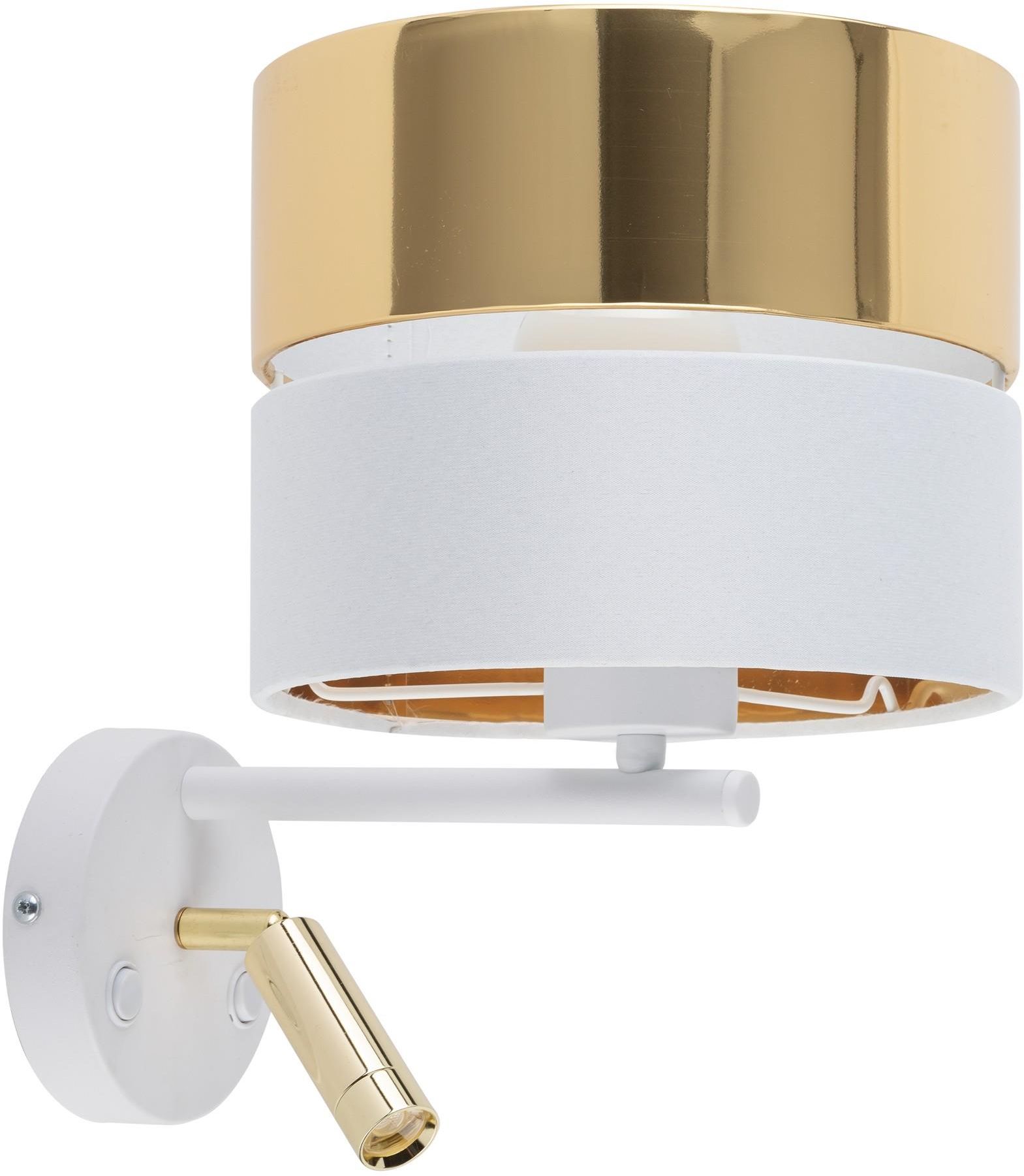 TK Lighting Hilton lámpara de pared 2x W blanco-oro 5361