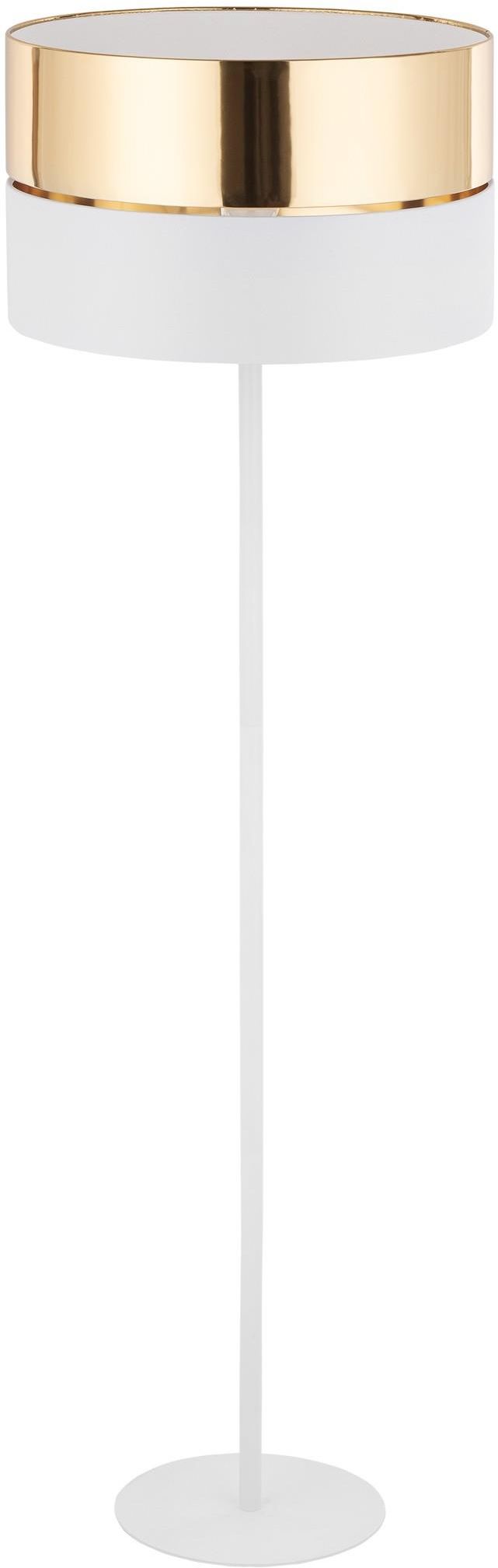 TK Lighting Hilton lámpara de pie 1x15 W blanco-oro 5074