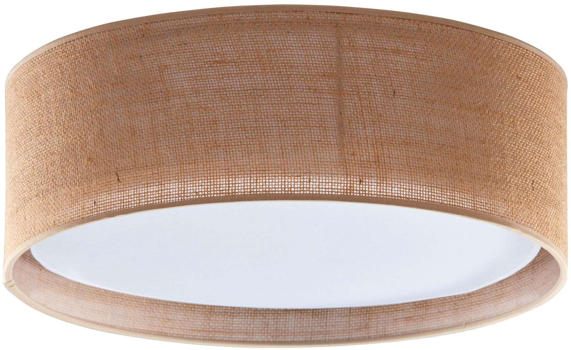 TK Lighting Juta plafón 4x15 W blanco-marrón 6584