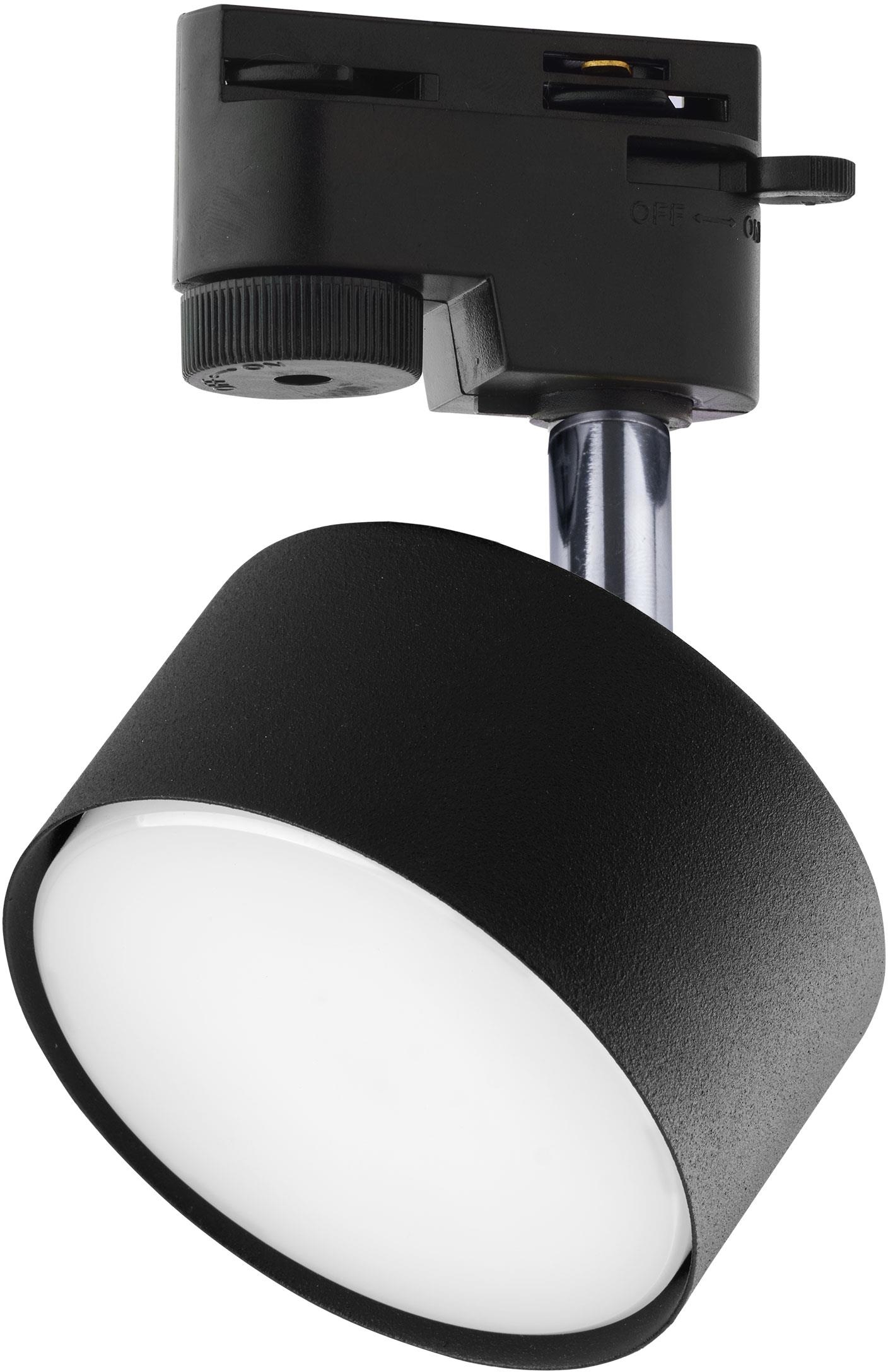 TK Lighting Tracer lámpara para riel 1x10 W negro-cromo 4398
