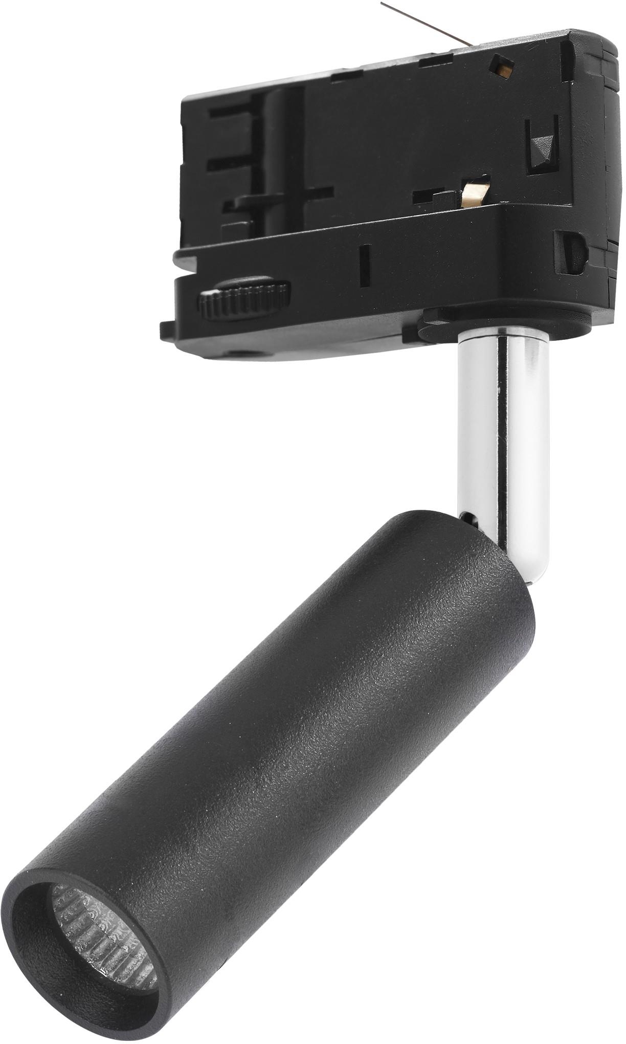 TK Lighting Tracer lámpara para riel 1x6 W negro-cromo 4847