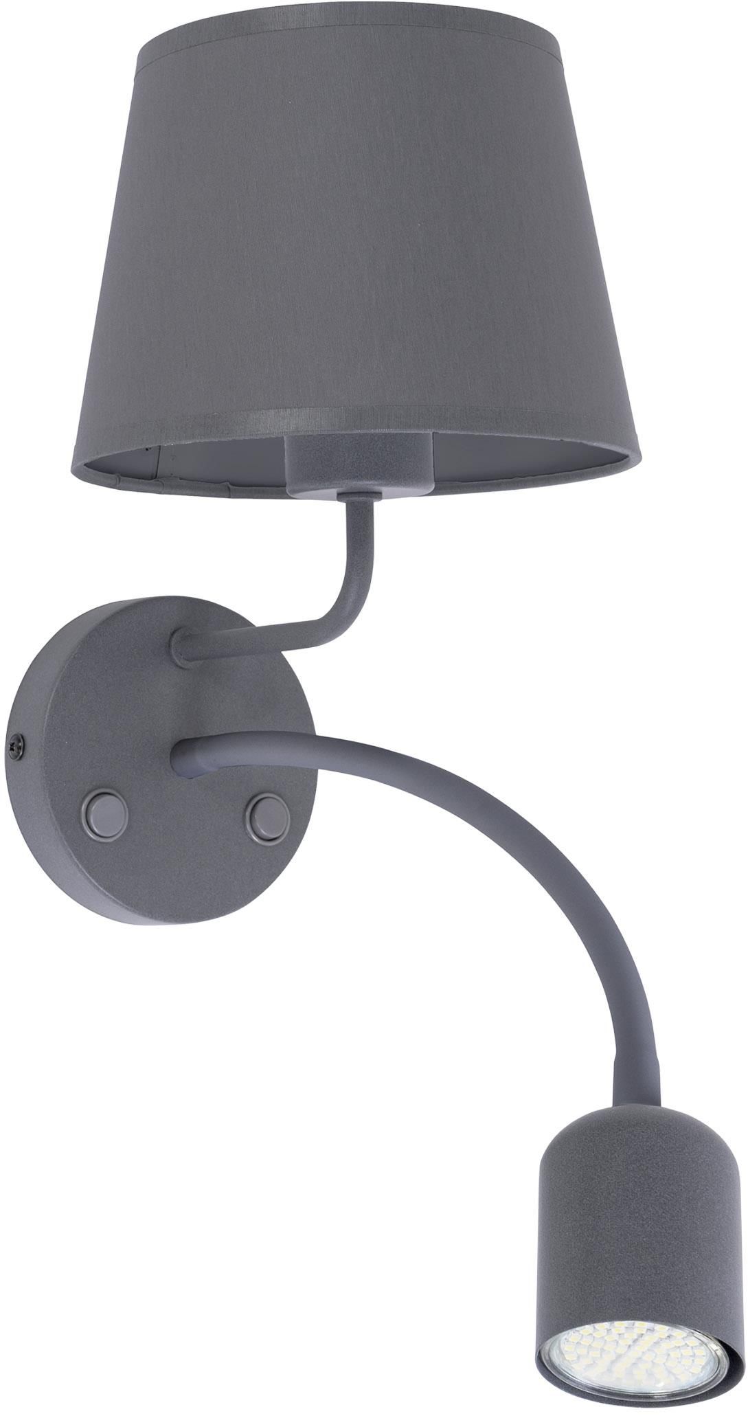 TK Lighting Maja lámpara de pared 2x W gris 2536