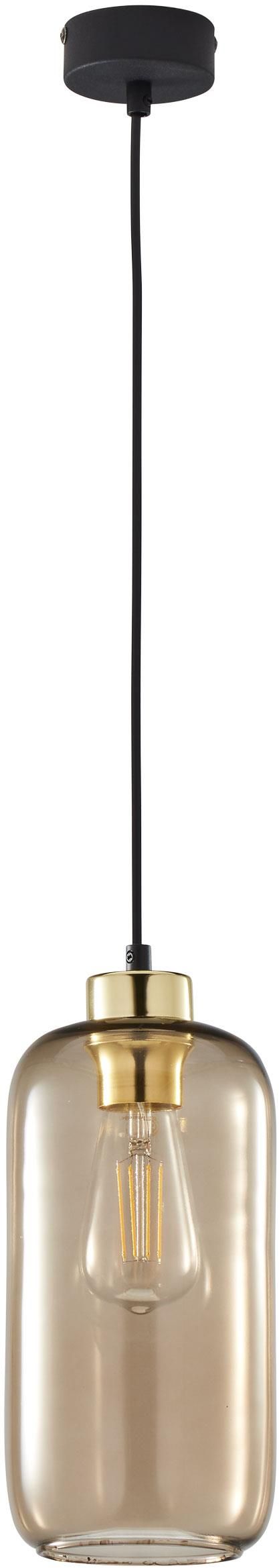 TK Lighting Marco lámpara colgante 1x15 W negro-marrón 3314