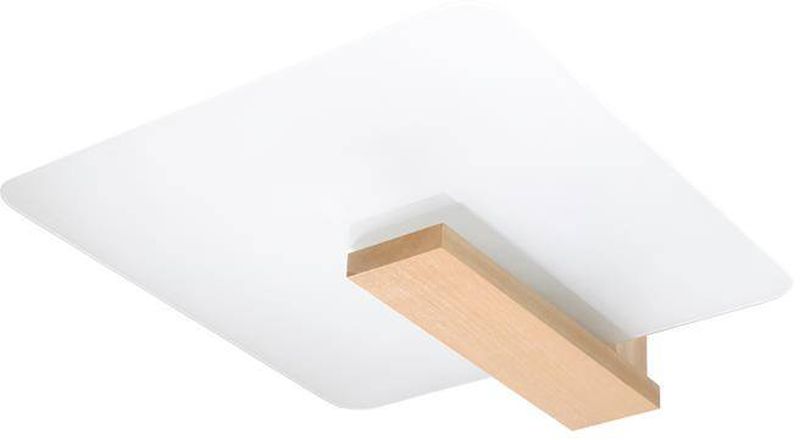 Sollux Lighting Lappo lámpara de techo 2x60 W blanco-madera SL.1095