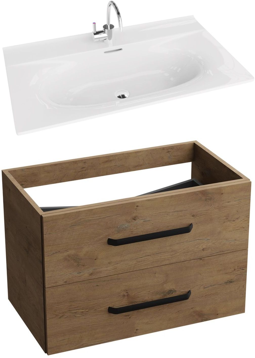 Conjunto armario LaVita Montana 5900378324430, lavabo LaVita Kolorado 5908211416212