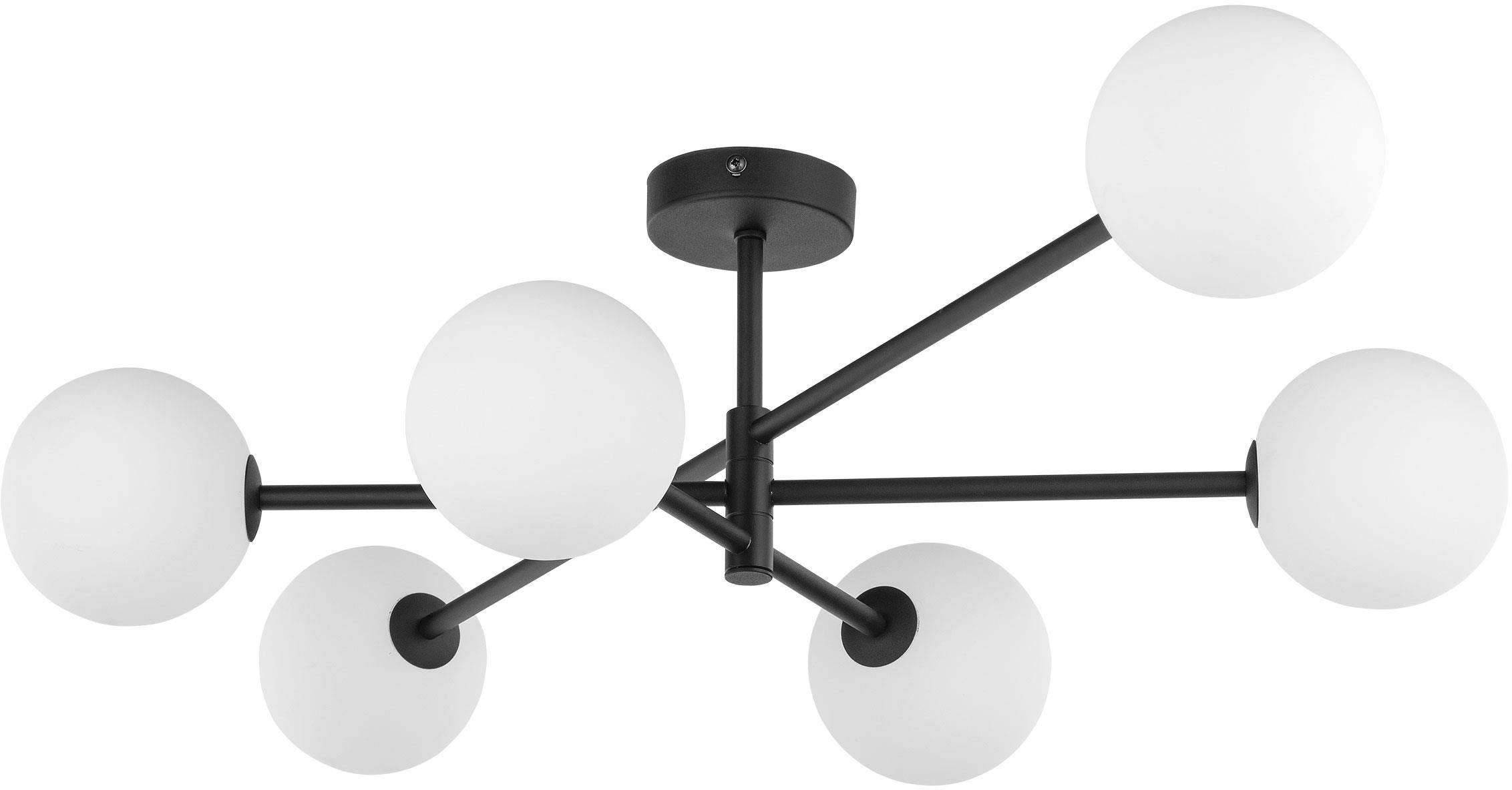 TK Lighting Sarius lámpara de techo 6x6 W blanco-negro 4734