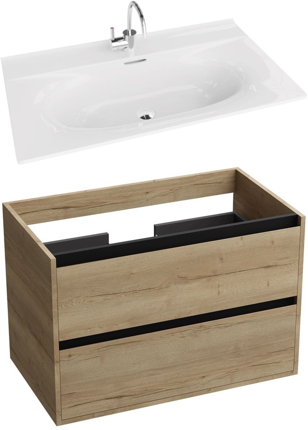 Conjunto armario LaVita Minnesota 5900378324393, lavabo LaVita Kolorado 5908211416212