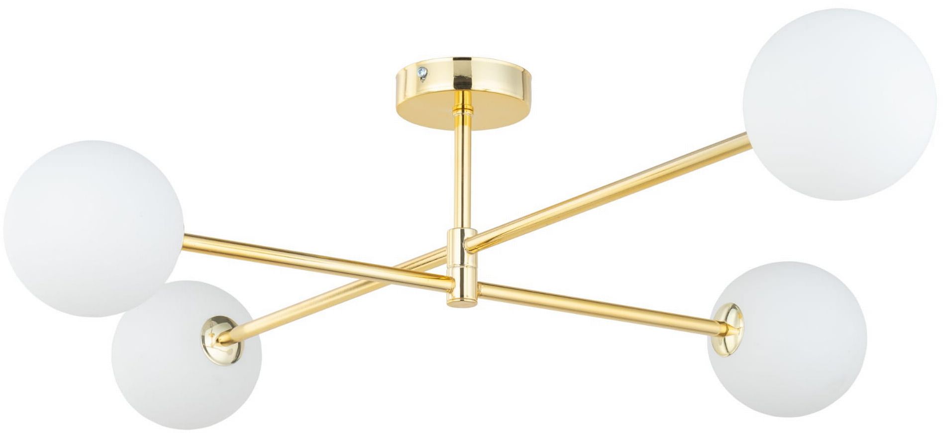 TK Lighting Sarius lámpara de techo 4x6 W blanco-oro 4738
