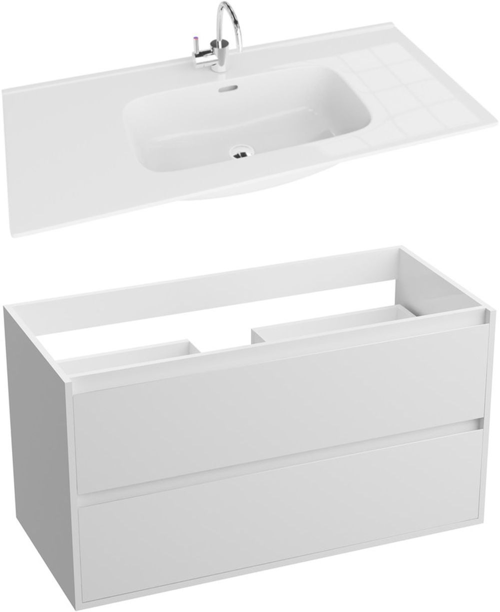 Conjunto armario LaVita Minnesota 5900378324782, lavabo LaVita Minnesota 5900378319535