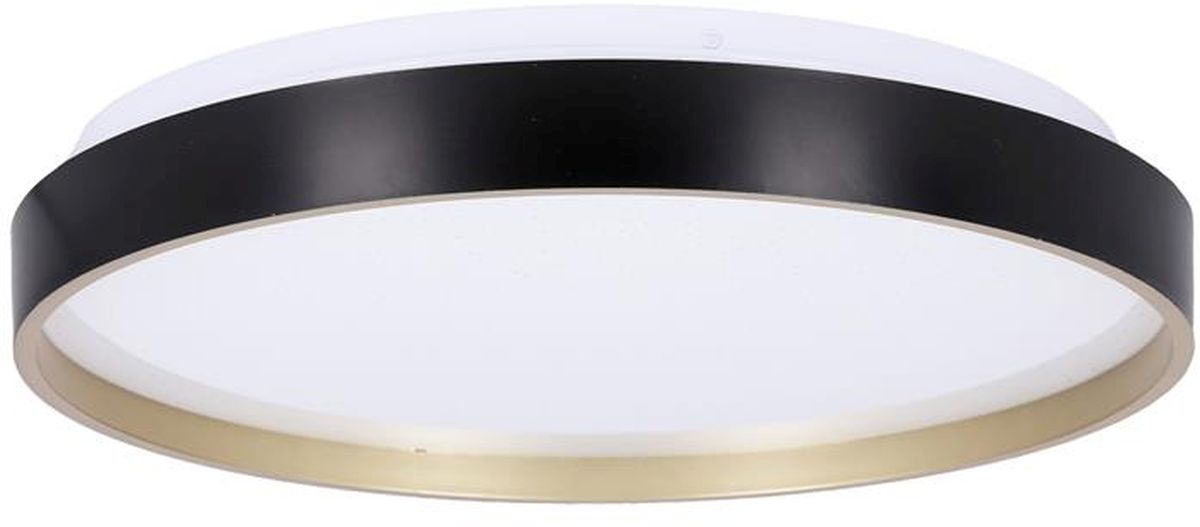 Candellux Florida plafón 1x18 W blanco-negro-oro 13-11299