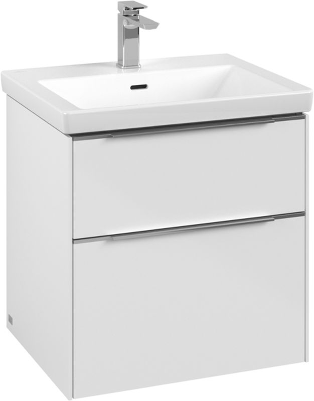Villeroy & Boch Subway 3.0 armario 57.2x47.8x57.6 cm de pie, para lavabo blanco C57800VE