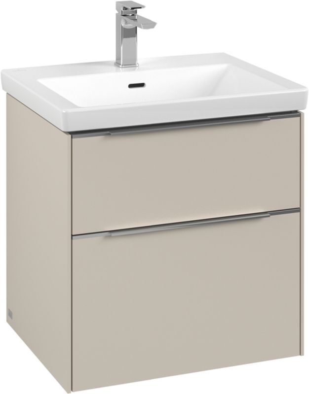 Villeroy & Boch Subway 3.0 armario 57.2x47.8x57.6 cm suspendido, para lavabo gris C57800VN