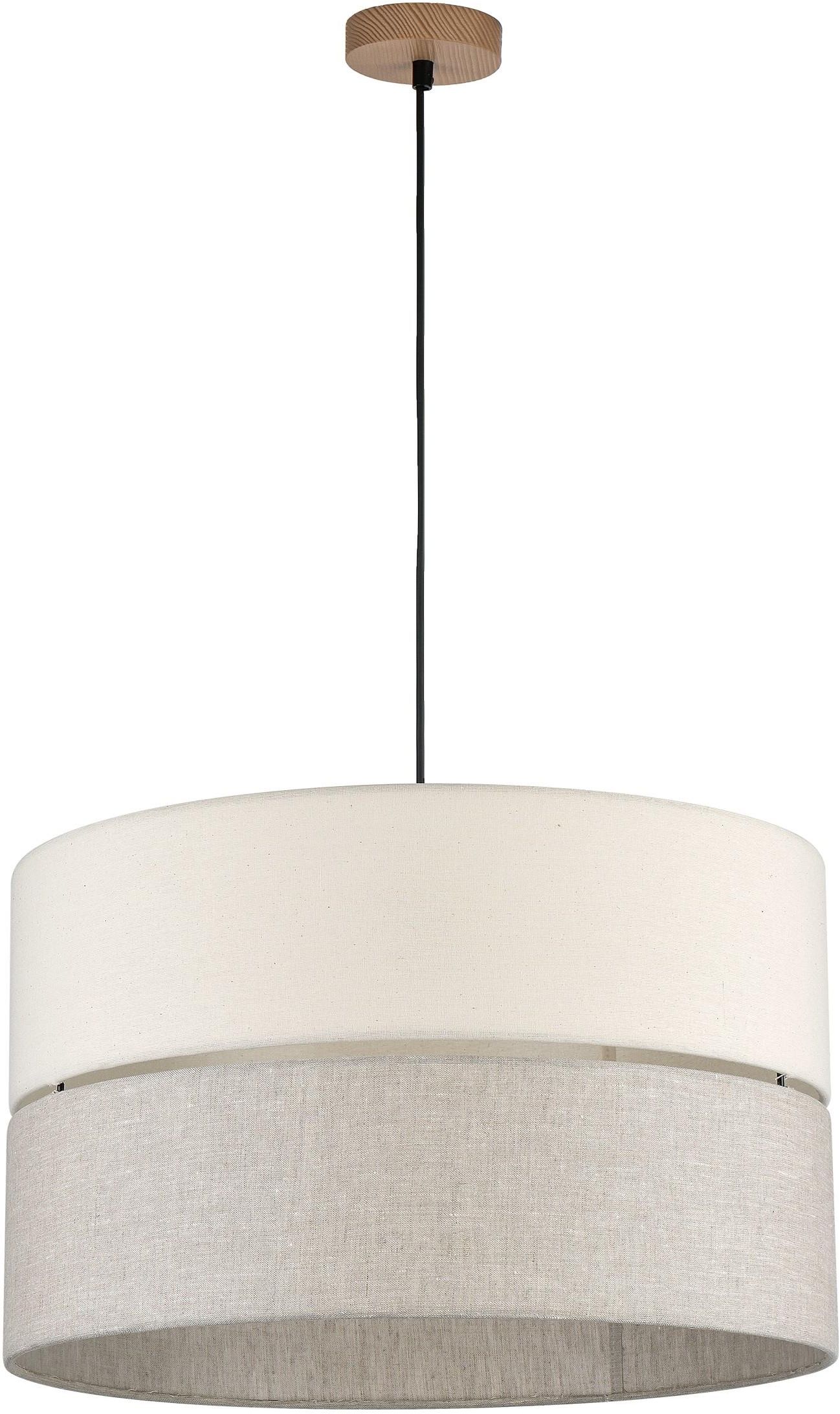 TK Lighting Eco lámpara colgante 3x15 W negro-gris/gris ceniza-madera-beige 5773