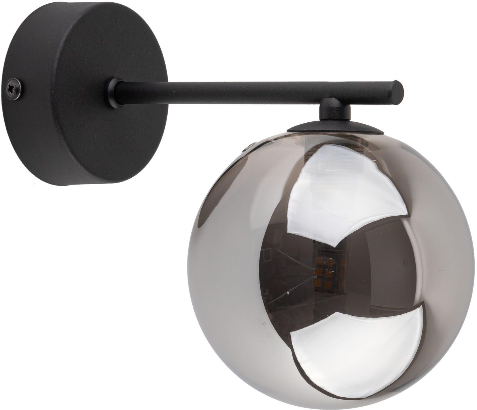 TK Lighting Estera lámpara de pared 1x6 W negro-ahumado 4777