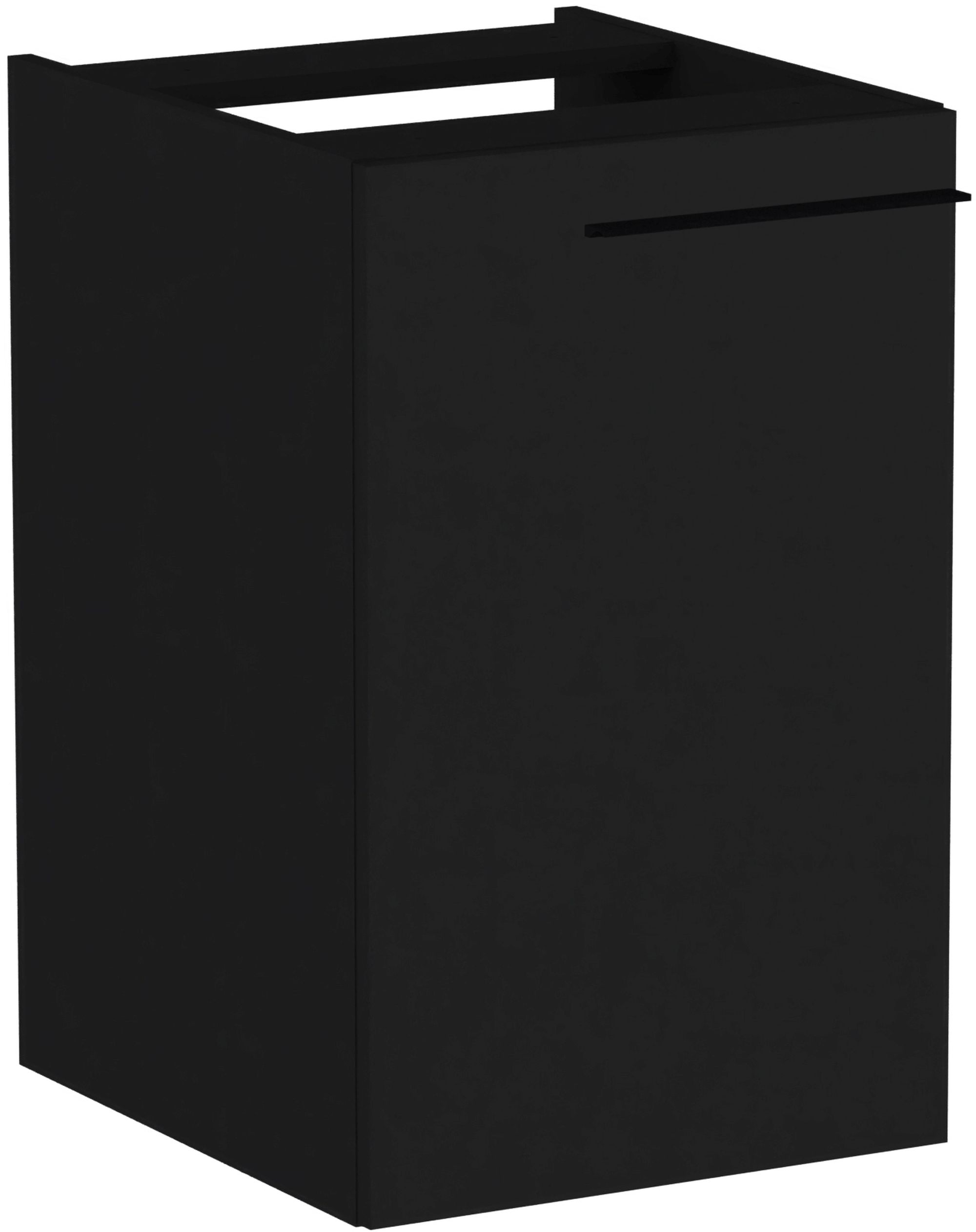 Roca Ella armario 40x44.6x63.5 cm suspendido, lateral negro A857774532