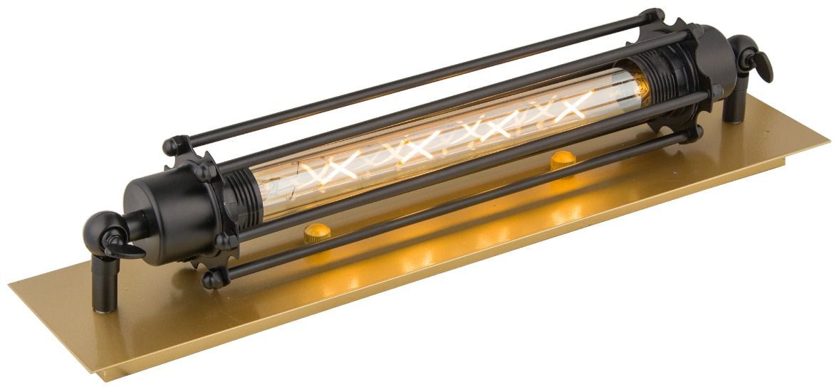 Abigali Retro lámpara de pared 1x40 W negro-oro KR-E27-GOLD-BLACK