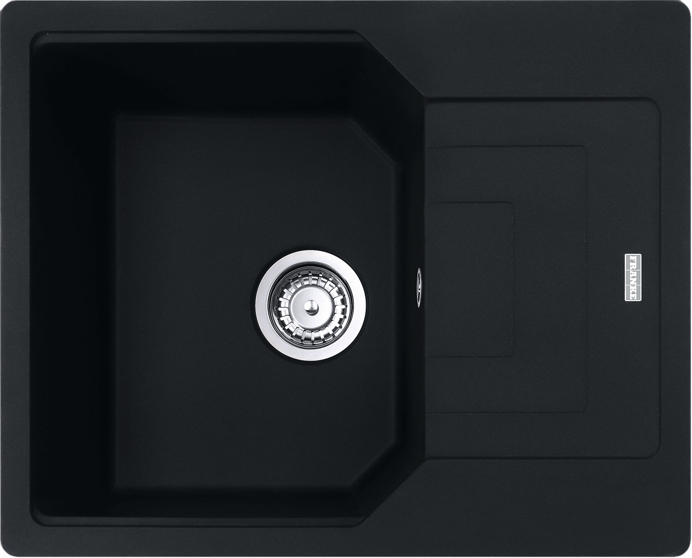 Franke Urban fregadero de granito 62x50 cm negro 114.0686.739