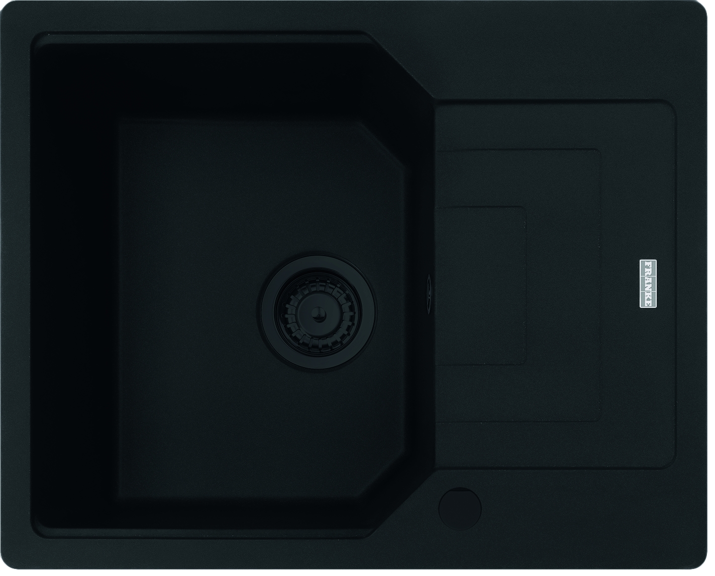 Franke Urban fregadero de granito 62x50 cm negro 114.0697.753