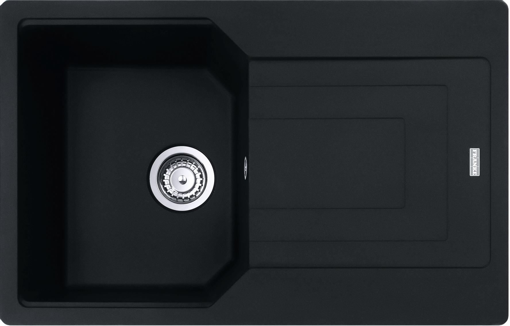 Franke Urban fregadero de granito 78x50 cm negro 114.0686.746