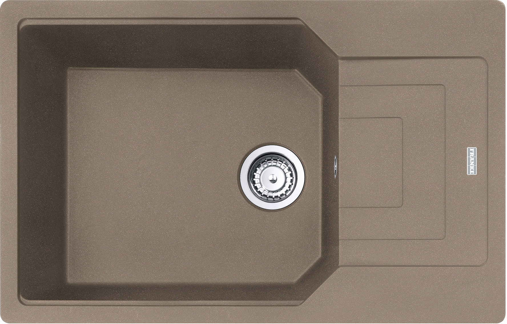 Franke Urban fregadero de granito 78x50 cm marrón 114.0687.279