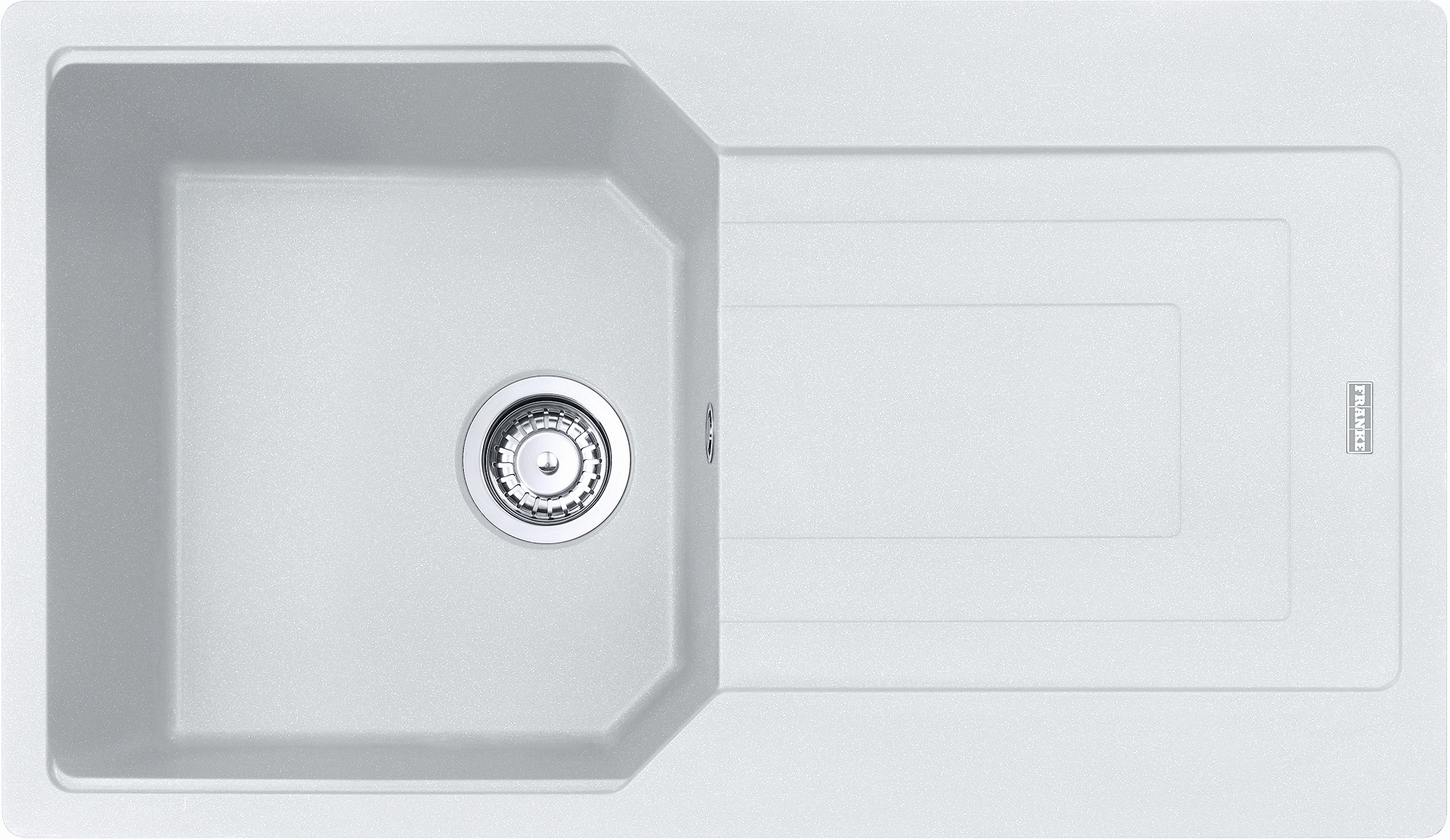 Franke Urban fregadero de granito 86x50 cm blanco 114.0686.753