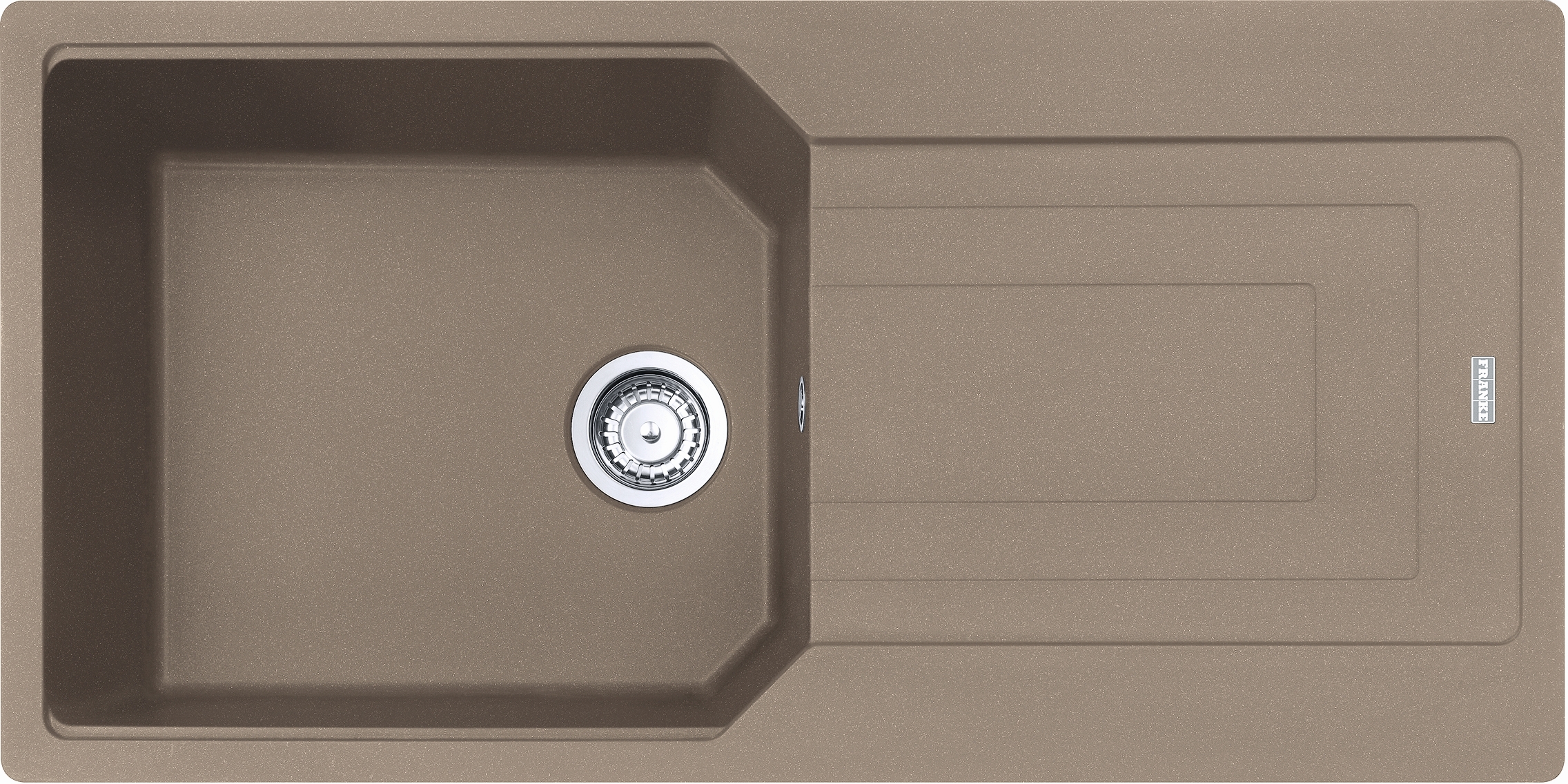 Franke Urban fregadero de granito 100x50 cm marrón 114.0687.291