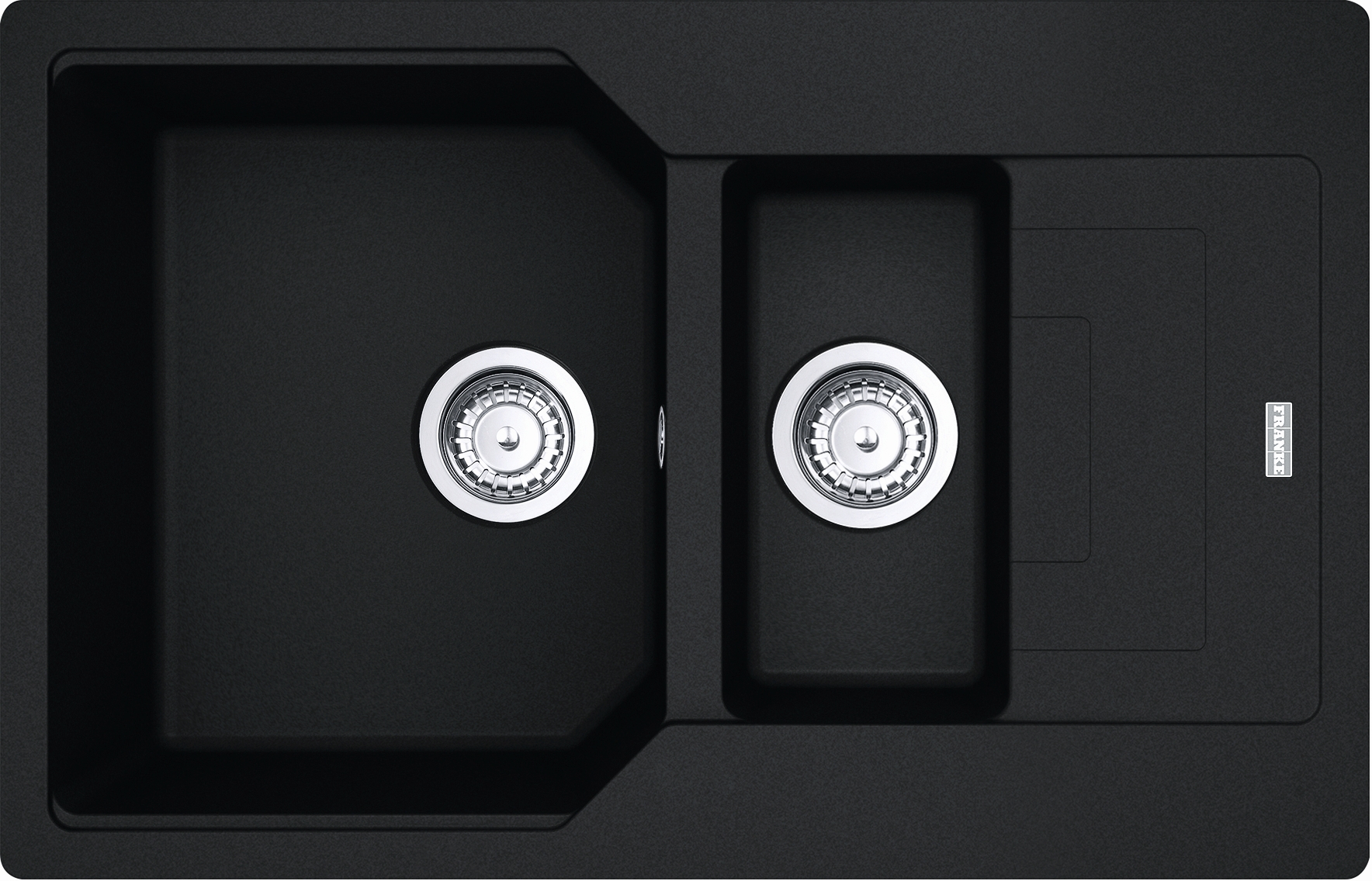 Franke Urban fregadero de granito 78x50 cm gris/grafito/ónix 114.0687.296