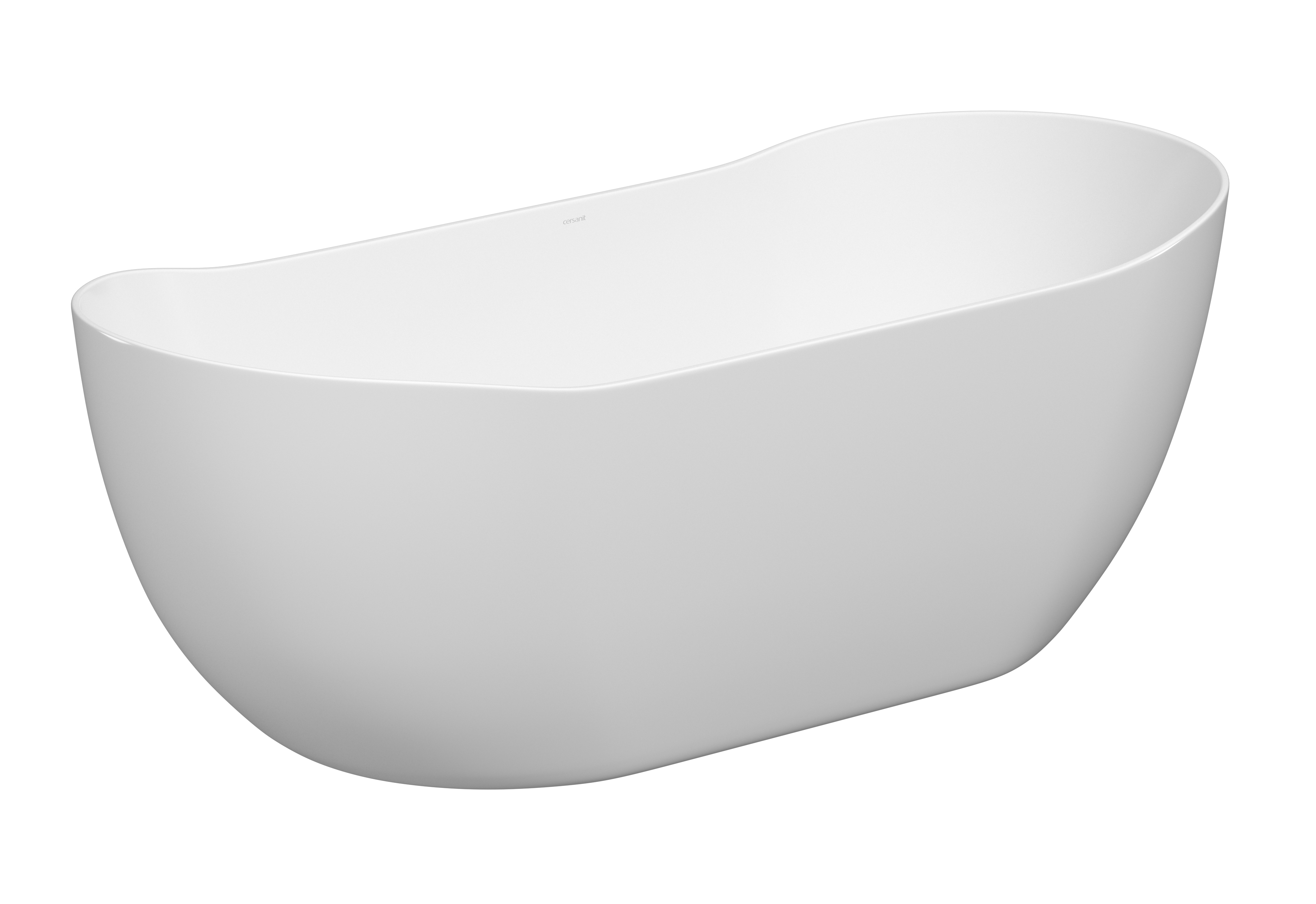 Cersanit Inverto bañera exenta 180x80 cm oval blanco S301-372