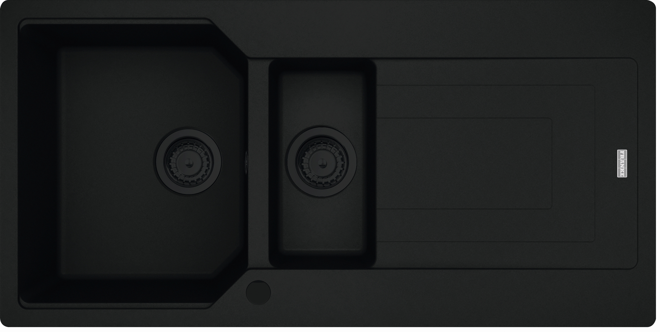 Franke Urban fregadero de granito 100x50 cm negro 114.0697.747