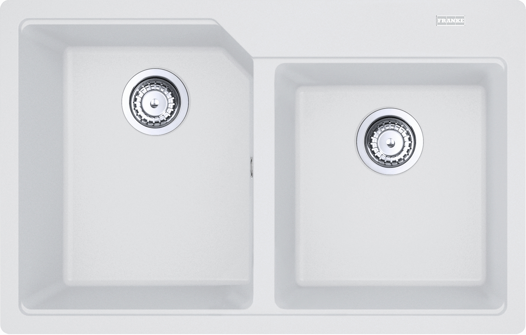 Franke Urban fregadero de granito 78x50 cm blanco 114.0686.766