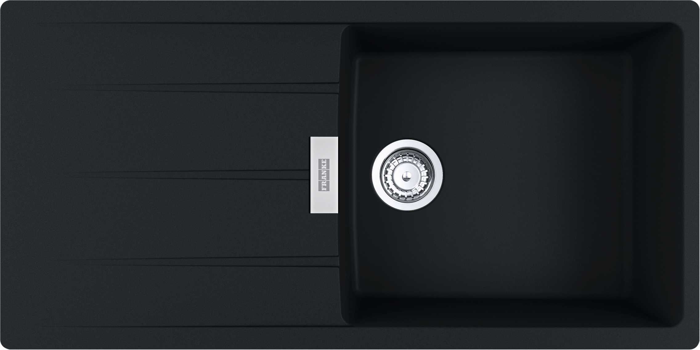 Franke Centro fregadero de granito 100x50 cm negro 114.0687.332