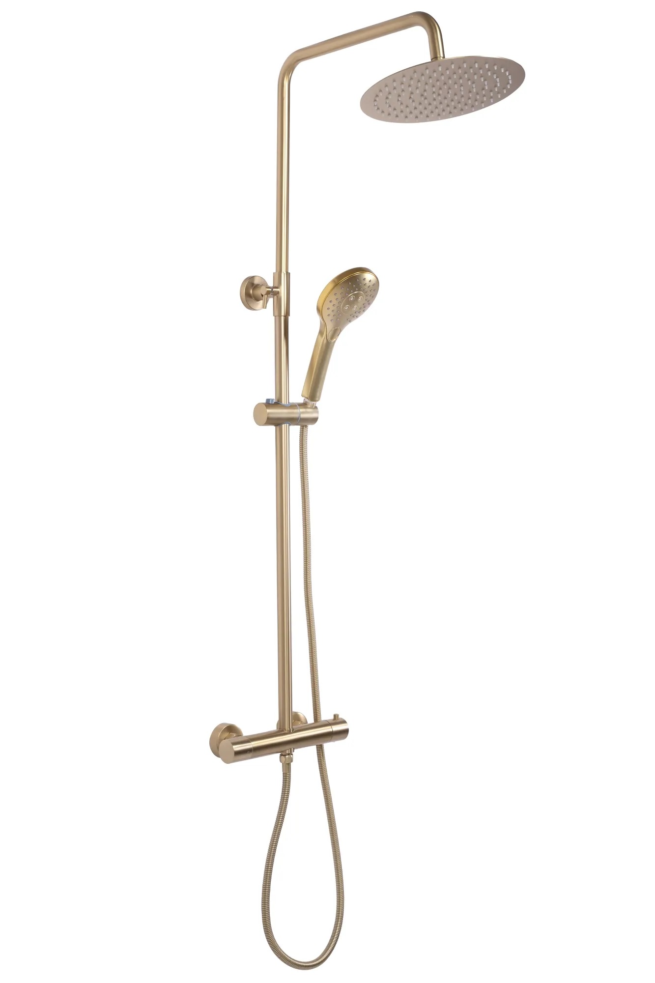 Rea Vincent conjunto de ducha a pared con termostato oro REA-P6602