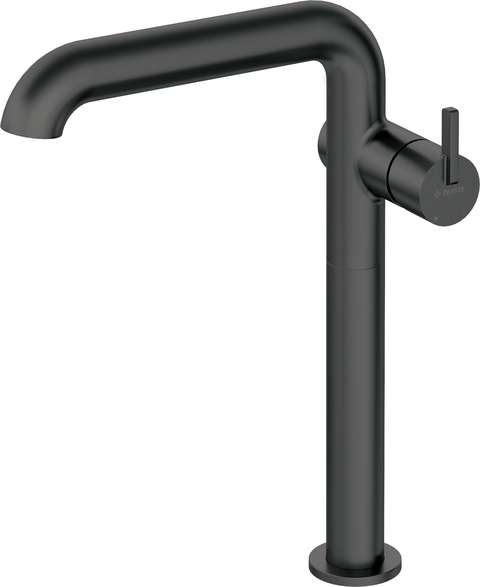 Deante Silia grifo para lavabo de pie negro BQSN24K