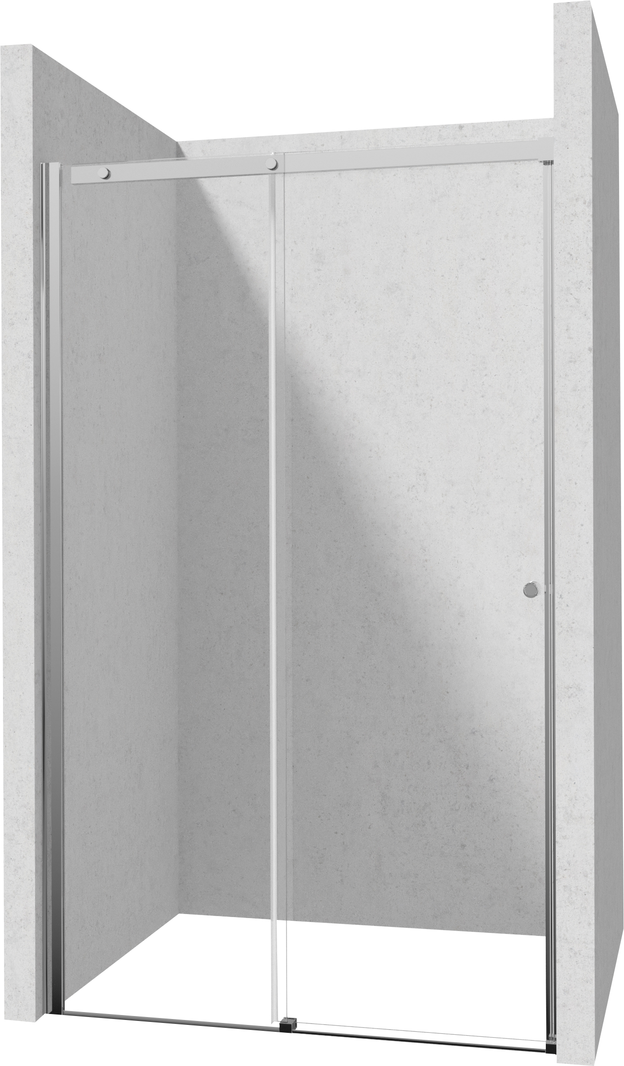 Deante Kerria Plus puerta de ducha 160 cm corredera cromo brillante/vidrio transparente KTSP016P